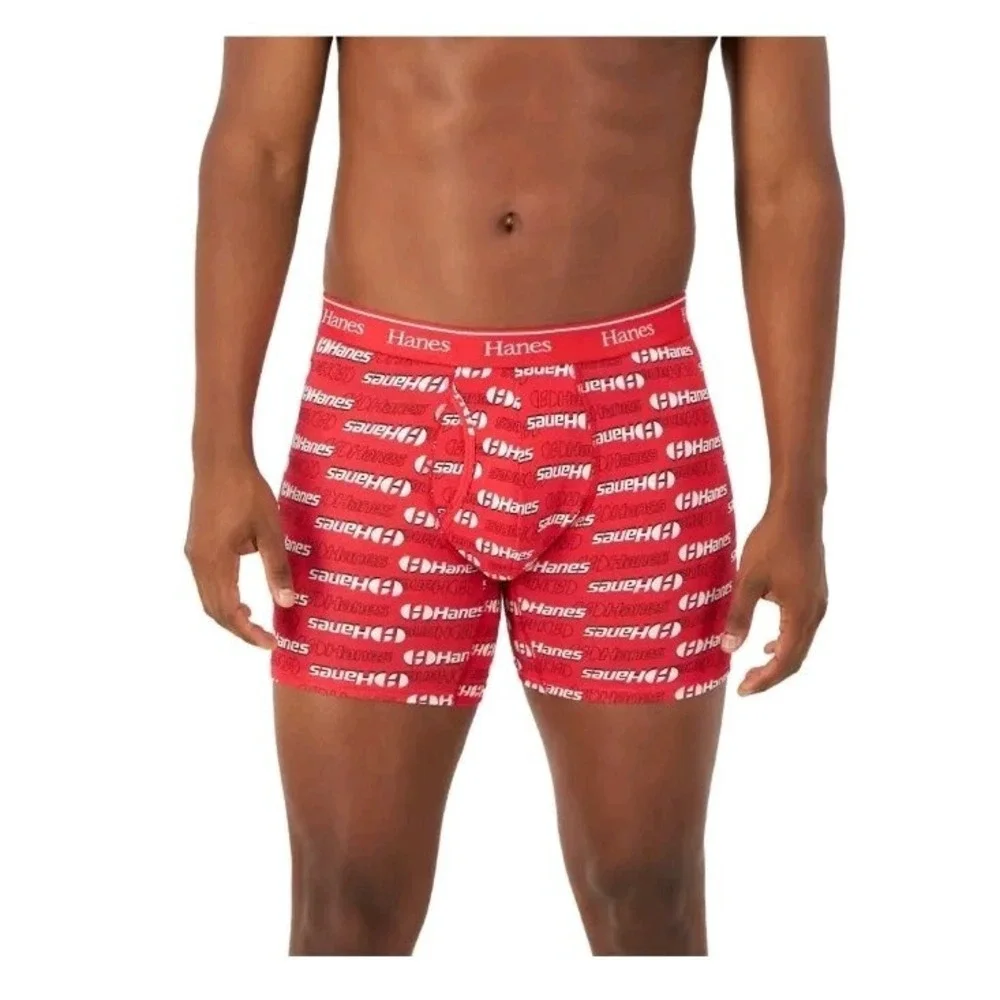 Hanes Boxer Briefs Trunks Mens 2XL 44-46